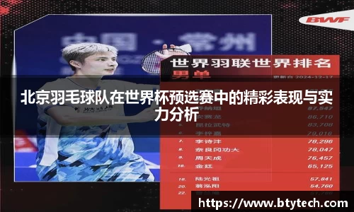 北京羽毛球队在世界杯预选赛中的精彩表现与实力分析